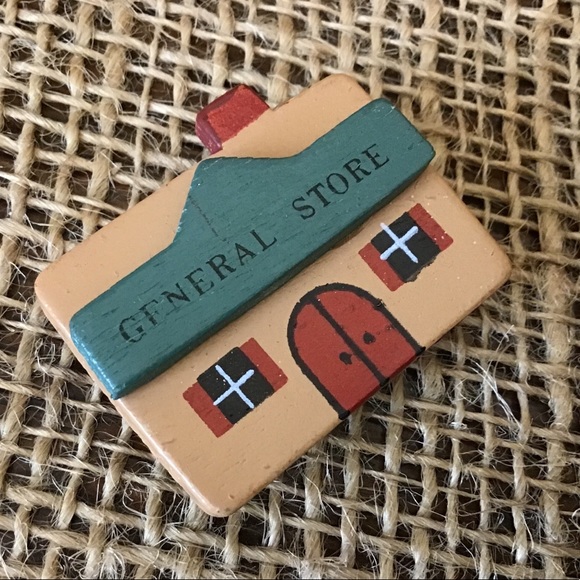 Vintage hand painted wooden button covers - Picture 2 of 8